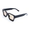 Унисекс сонцезащитные очки 13418 чёрные с коричневой линзой . Photo 1