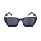 Унисекс сонцезащитные очки 13419 чёрные с чёрной линзой . Photo 2