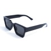 Унісекс сонцезахисні окуляри 13419 чорні з чорною лінзою 