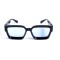 Унисекс сонцезащитные очки 13421 чёрные с синей линзой . Photo 2