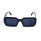 Унісекс сонцезахисні окуляри 13443 чорні з темно-синьою лінзою . Photo 2