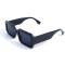 Унисекс сонцезащитные очки 13443 чёрные с темно-синий линзой . Photo 1