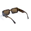 Унісекс сонцезахисні окуляри 13444 леопардові з коричневою лінзою 