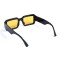 Унисекс сонцезащитные очки 13445 чёрные с оранжевой линзой . Photo 3
