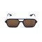 Унисекс сонцезащитные очки 13446 коричневые с коричневой линзой . Photo 2