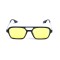 Унисекс сонцезащитные очки 13449 чёрные с жёлтой линзой . Photo 2