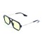 Унісекс сонцезахисні окуляри 13451 чорні з лаймовою лінзою . Photo 1
