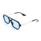 Унісекс сонцезахисні окуляри 13452 чорні з синьою лінзою . Photo 1