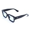 Унісекс сонцезахисні окуляри 13453 чорні з синьою лінзою 