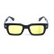 Унісекс сонцезахисні окуляри 13454 чорні з жовтою лінзою . Photo 2