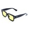 Унісекс сонцезахисні окуляри 13454 чорні з жовтою лінзою . Photo 1