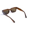 Унісекс сонцезахисні окуляри 13455 коричневі з коричневою лінзою 