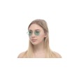 Жіночі сонцезахисні окуляри 10839 золоті з зеленою лінзою 