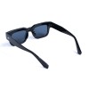 Унісекс сонцезахисні окуляри 13457 чорні з чорною лінзою 