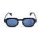 Унісекс сонцезахисні окуляри 13458 чорні з чорною лінзою . Photo 2