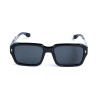 Унісекс сонцезахисні окуляри 13459 чорні з чорною лінзою 