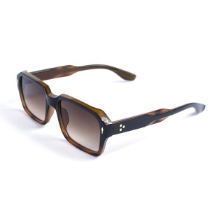 Унисекс сонцезащитные очки 13460 коричневые с коричневой линзой 