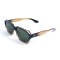 Унісекс сонцезахисні окуляри 13461 чорні з зеленою лінзою . Photo 1