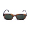 Унісекс сонцезахисні окуляри 13464 леопардові з зеленою лінзою 