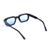 Унисекс сонцезащитные очки 13465 чёрные с синей линзой 