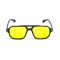 Унісекс сонцезахисні окуляри 13467 чорні з жовтою лінзою . Photo 2