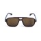 Унісекс сонцезахисні окуляри 13469 коричневі з коричневою лінзою . Photo 2