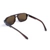 Унісекс сонцезахисні окуляри 13469 коричневі з коричневою лінзою 