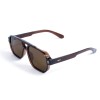 Унісекс сонцезахисні окуляри 13469 коричневі з коричневою лінзою 