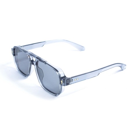 Унісекс сонцезахисні окуляри 13472 сірі з сірою лінзою 