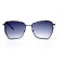 Женские сонцезащитные очки 10841 чёрные с синей линзой . Photo 2