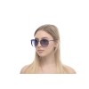 Женские сонцезащитные очки 10841 чёрные с синей линзой 