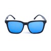 Унисекс сонцезащитные очки 13479 чёрные с синей линзой 