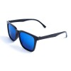Унисекс сонцезащитные очки 13479 чёрные с синей линзой 