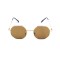 Унісекс сонцезахисні окуляри 13494 золоті з коричневою лінзою . Photo 2