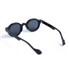 Унисекс сонцезащитные очки 13504 чёрные с чёрной линзой 