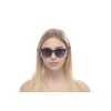Жіночі сонцезахисні окуляри 10855 чорні з чорною лінзою 