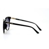 Женские сонцезащитные очки 10856 чёрные с чёрной линзой 