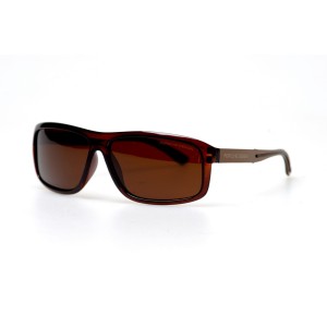 Мужские сонцезащитные очки 10885 коричневые с коричневой линзой 