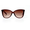 Женские сонцезащитные очки 10859 коричневые с коричневой линзой 
