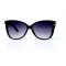 Женские сонцезащитные очки 10860 чёрные с чёрной линзой . Photo 2