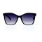 Женские сонцезащитные очки 10861 чёрные с синей линзой . Photo 2