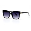 Жіночі сонцезахисні окуляри 10863 чорні з фіолетовою лінзою 