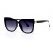 Женские сонцезащитные очки 10863 чёрные с фиолетовой линзой . Photo 1