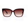 Жіночі сонцезахисні окуляри 10864 коричневі з коричневою лінзою 