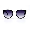 Жіночі сонцезахисні окуляри 10867 чорні з фіолетовою лінзою 