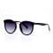 Женские сонцезащитные очки 10867 чёрные с фиолетовой линзой . Photo 1