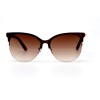 Жіночі сонцезахисні окуляри 10869 коричневі з коричневою лінзою 