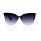 Женские сонцезащитные очки 10870 чёрные с синей линзой . Photo 2