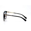 Женские сонцезащитные очки 10871 чёрные с прозрачной линзой 