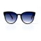 Женские сонцезащитные очки 10949 чёрные с синей линзой . Photo 2